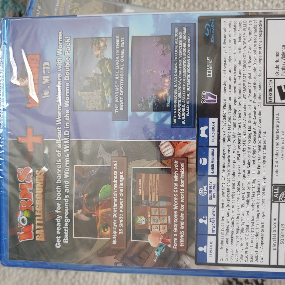 Worms Battleground + Worms W.M.D PS4 BRAND NEW - Picture 3 of 3